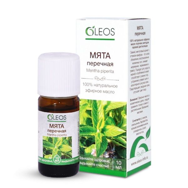 Изображение товара Эфирное масло Мята перечная Oleos 10мл Эфирное масло Мята перечная Oleos 10мл фотография