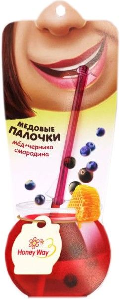 Изображение товара Медовые палочки HoneyWay Черника и Смородина 7г Медовые палочки HoneyWay Черника и Смородина 7г фотография