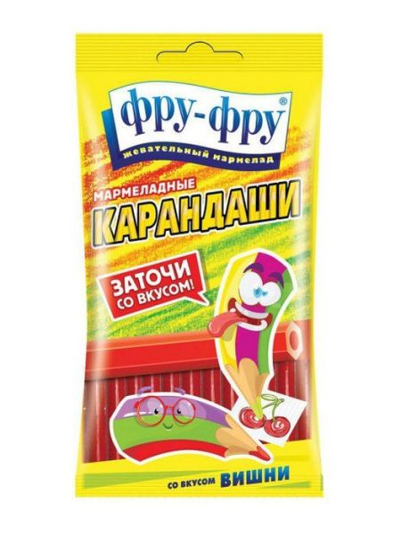 Изображение товара Мармелад фру-фру Карандаши вишня 85г Мармелад фру-фру Карандаши вишня 85г фотография
