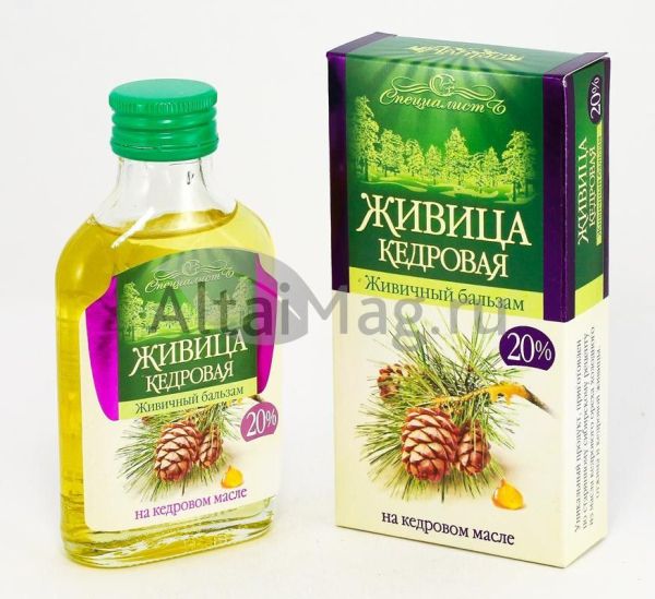 Изображение товара Живичный кедровый бальзам 20% Специалист 100мл Живичный кедровый бальзам 20% Специалист 100мл фотография