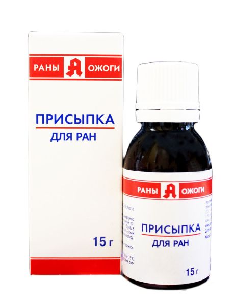 Изображение товара Скорая помощь Присыпка для ран заживляющая, 15 г Скорая помощь Присыпка для ран заживляющая, 15 г фотография