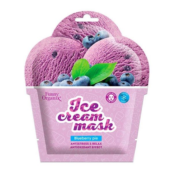 Изображение товара Маска для лица Funny Organix тканевая охлаждающая Blueberry pie прохладный релакс Маска для лица Funny Organix тканевая охлаждающая Blueberry pie прохладный релакс фотография