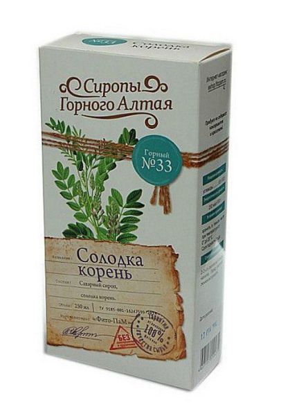 Изображение товара Сироп горный солодка (корень) №33 Фито-пам 250мл Сироп горный солодка (корень) №33 Фито-пам 250мл фотография